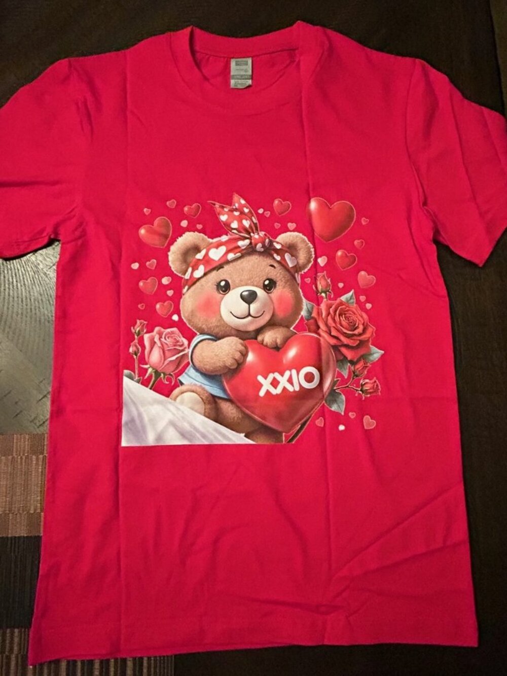 Teddy Bear XXIO Heart T-Shirt - Red Size S